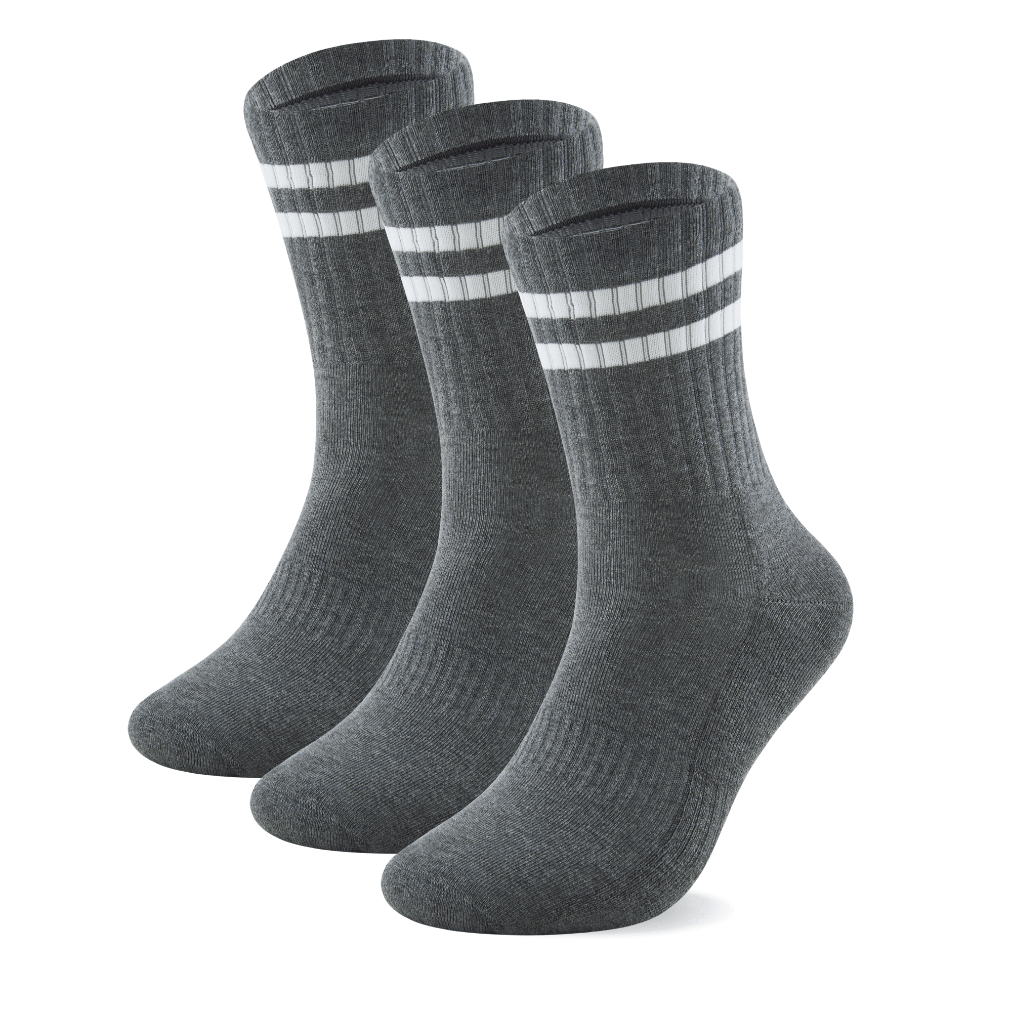 3 Pairs Premium Bamboo Crew Socks - Panda Food Bamboo Socks