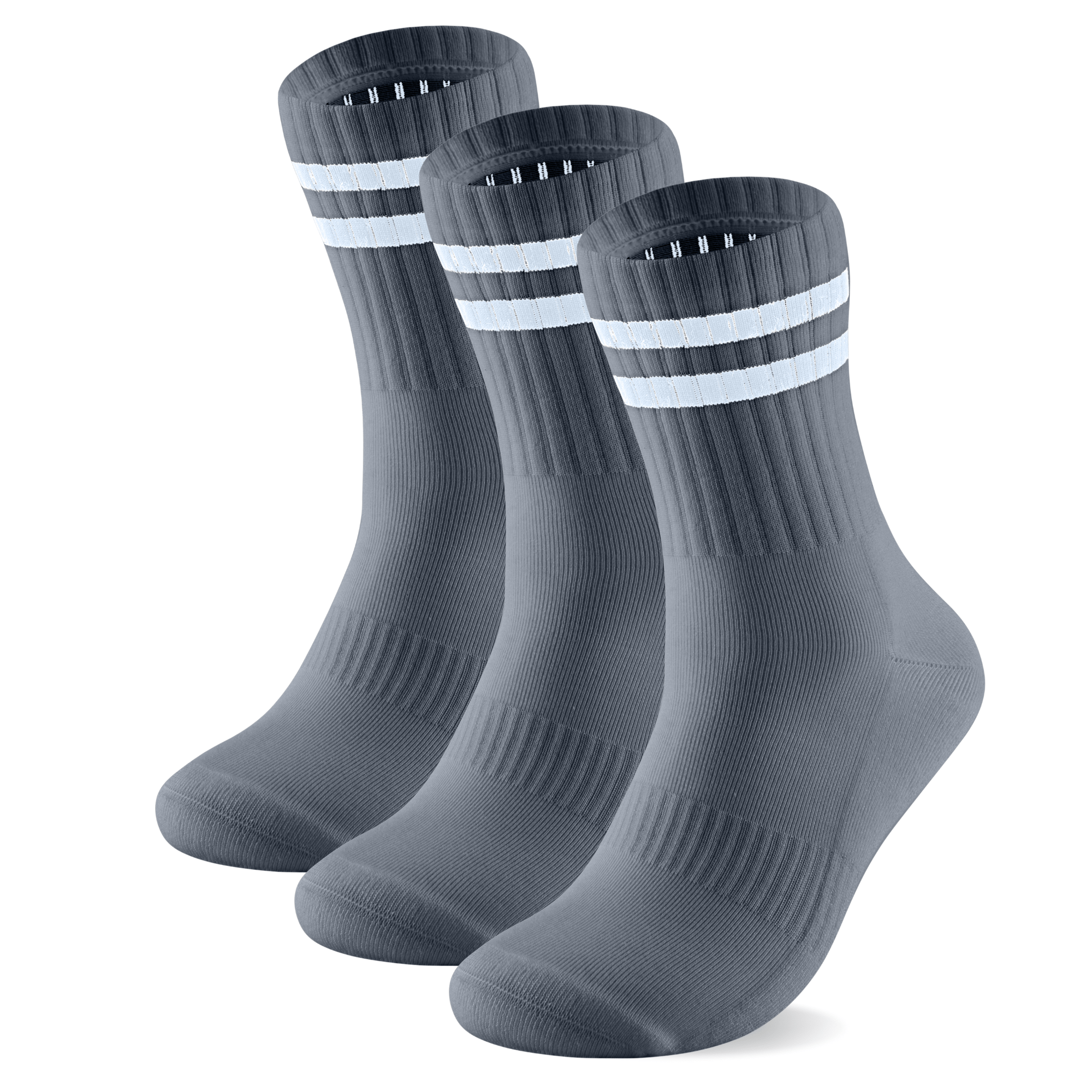 3 Pairs Premium Bamboo Crew Socks - Panda Food Bamboo Socks