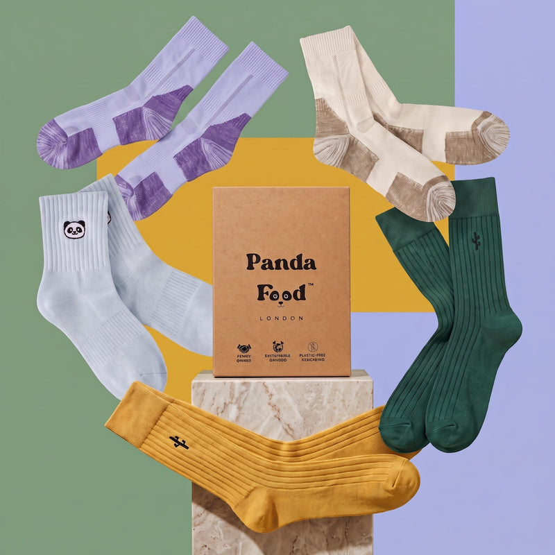 Panda Food bamboo socks from across the range