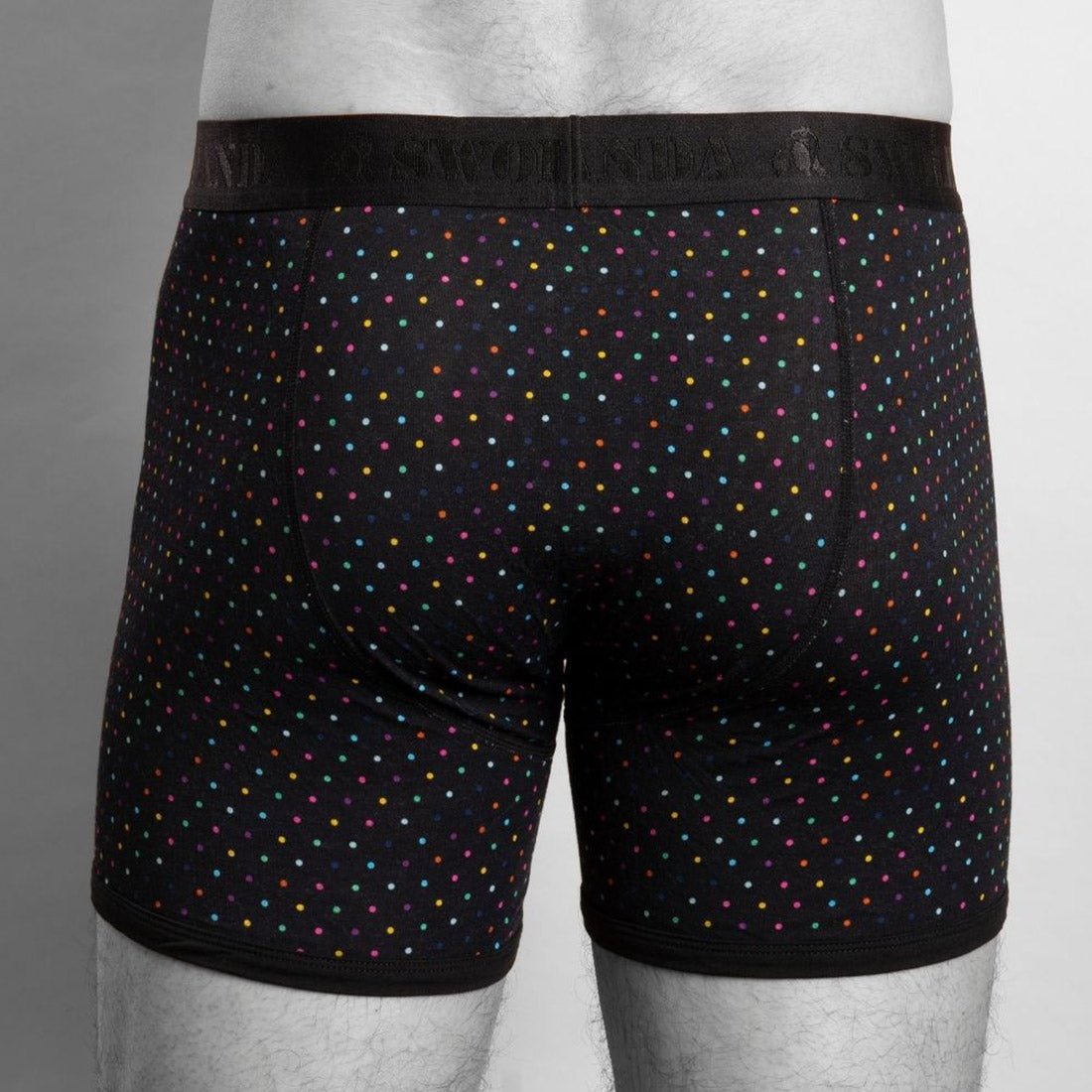 Bamboo Boxers - Multi-Coloured Dots - Panda Food Bamboo Socks