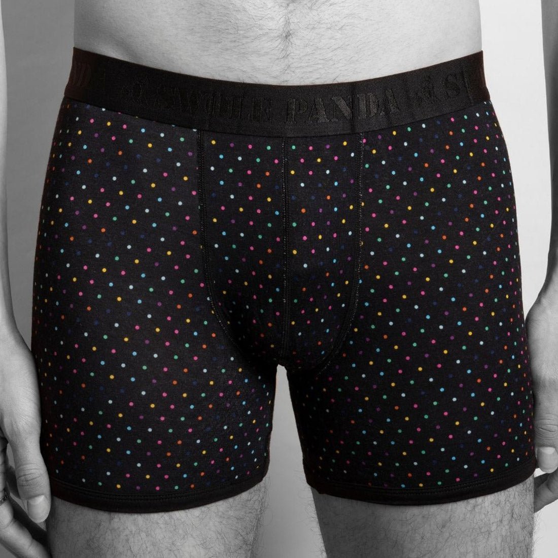 Bamboo Boxers - Multi-Coloured Dots - Panda Food Bamboo Socks