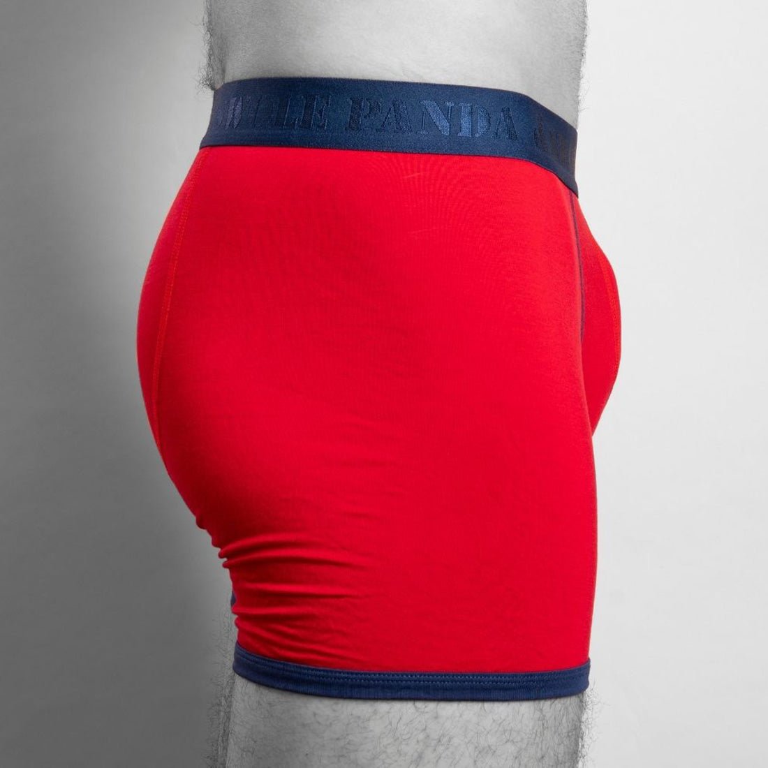 Bamboo Boxers - Red / Blue Band - Panda Food Bamboo Socks