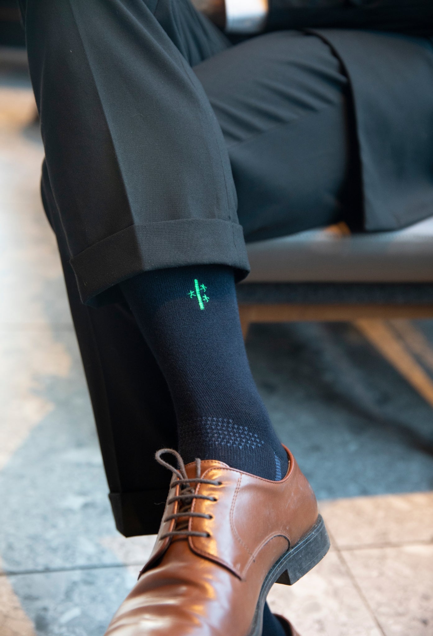 Bamboo Mens Dress Socks - UK 7 - 11 - Panda Food Bamboo Socks