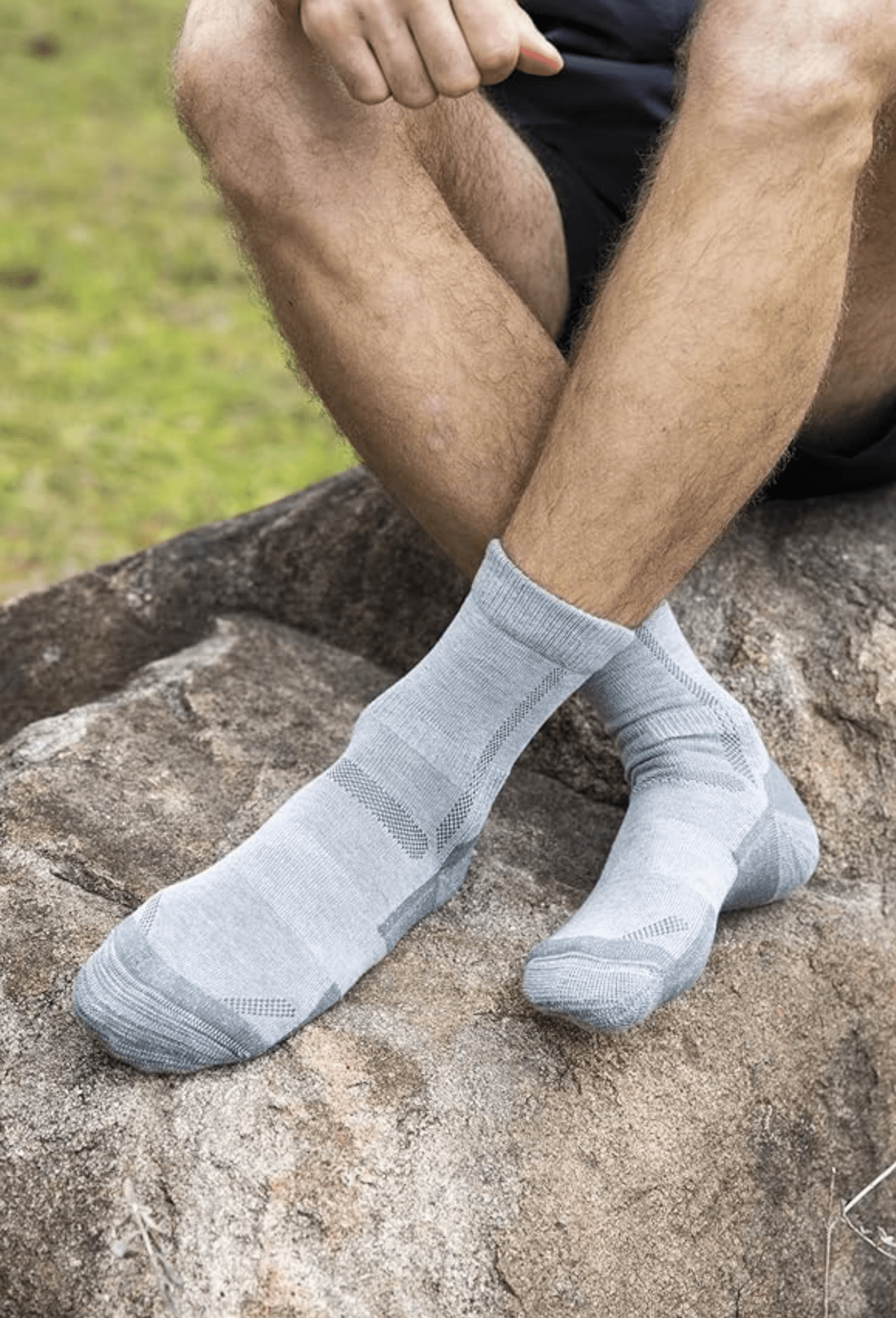 Bamboo Outdoor Walking Hiking Socks - 3 Pairs - Panda Food Bamboo Socks