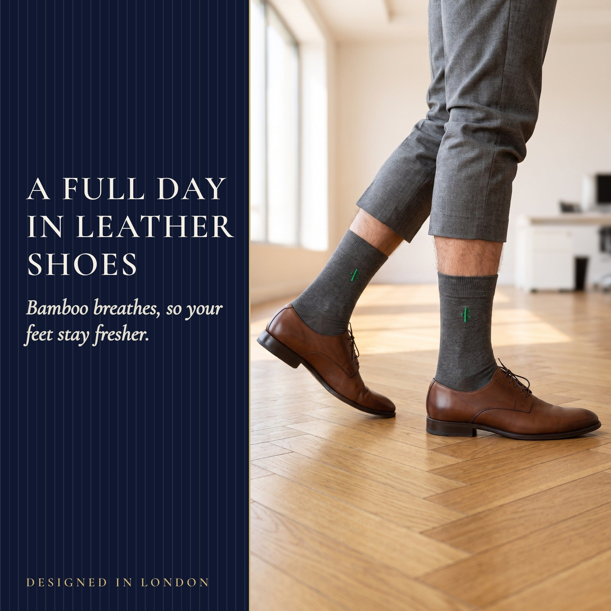 A full day in leather shoes