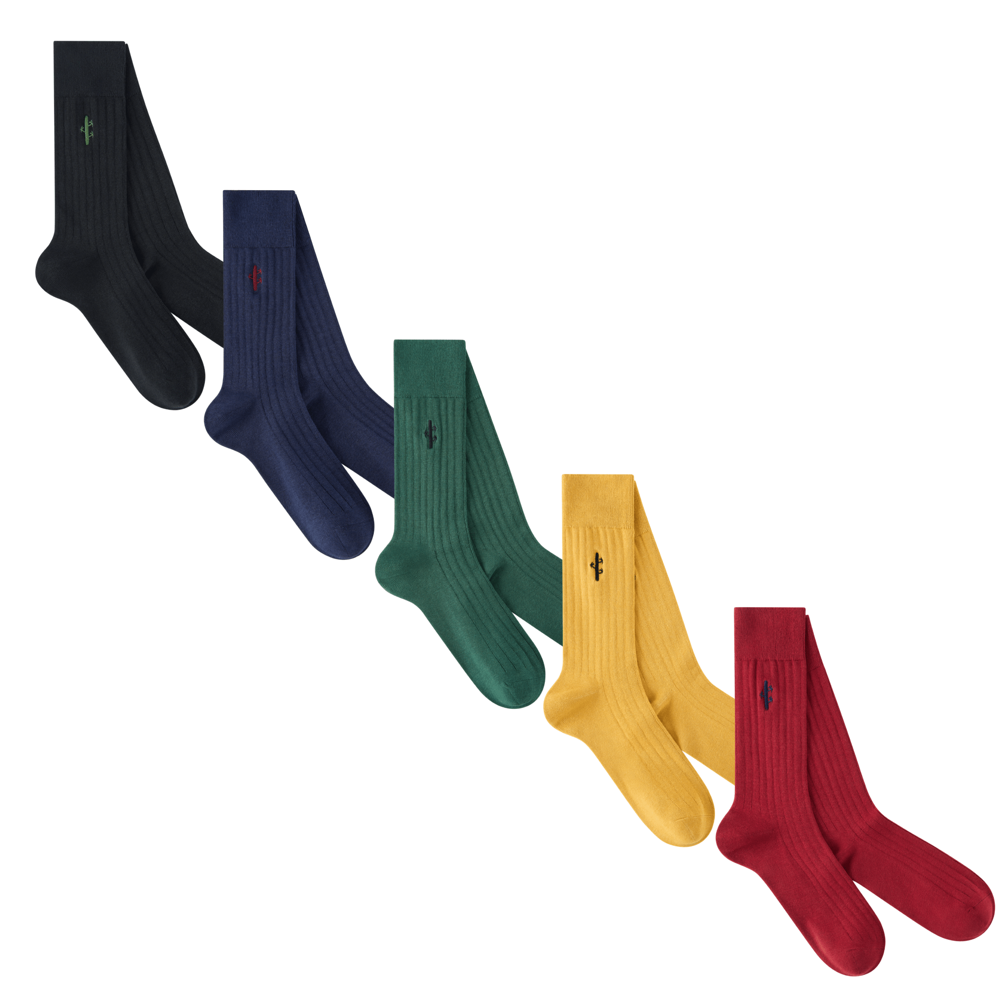 Premium Ribbed Bamboo Dress Socks - Panda Food Bamboo Socks