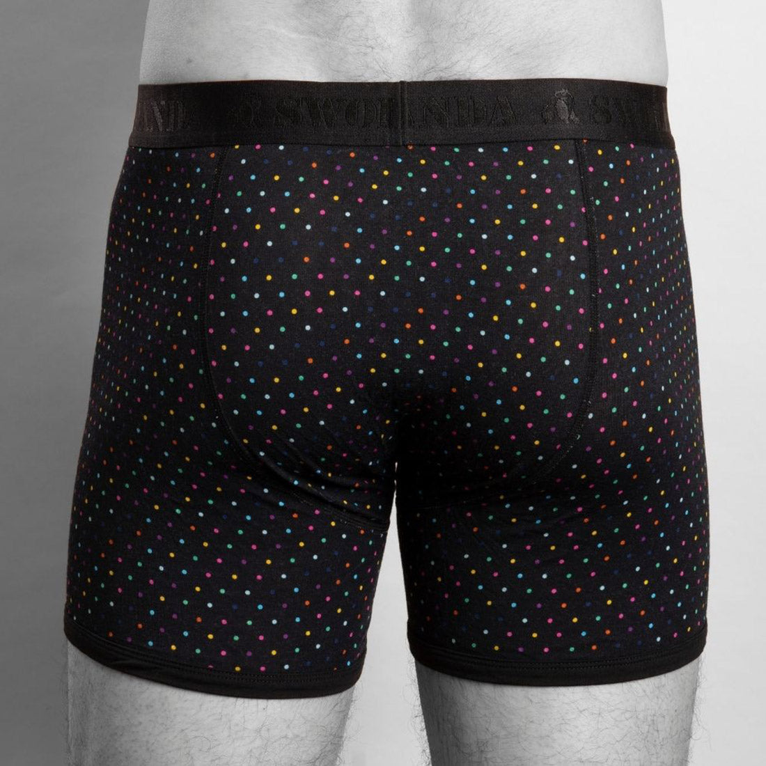 Bamboo Boxers - Multi-Coloured Dots Swole Panda