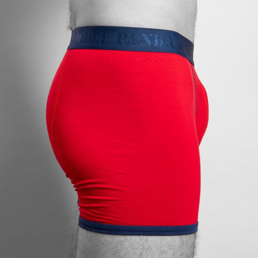 Bamboo Boxers - Red / Blue Band Swole Panda