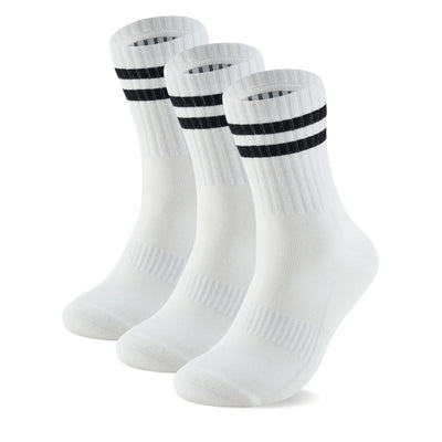 Bamboo Crew Socks, 3 pairs · Size 7-12 · Ivory