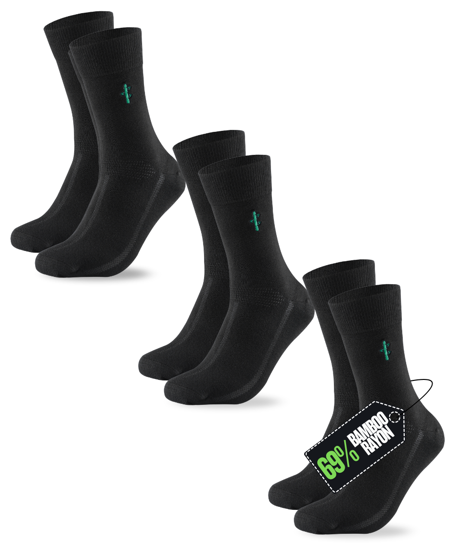 Bamboo Dress Socks Panda Food