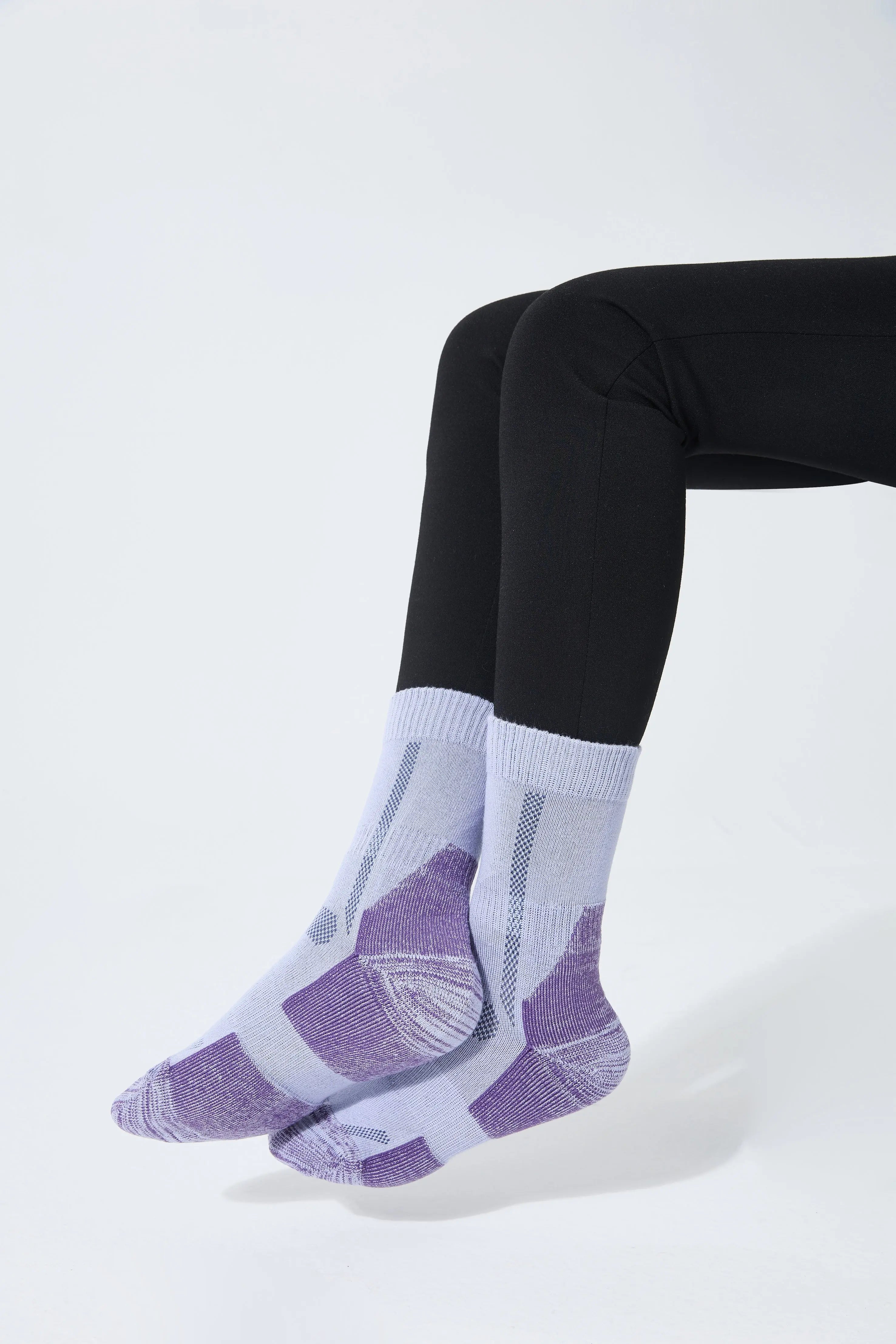 Bamboo Outdoor Walking Hiking Socks - 3 Pairs Panda Food
