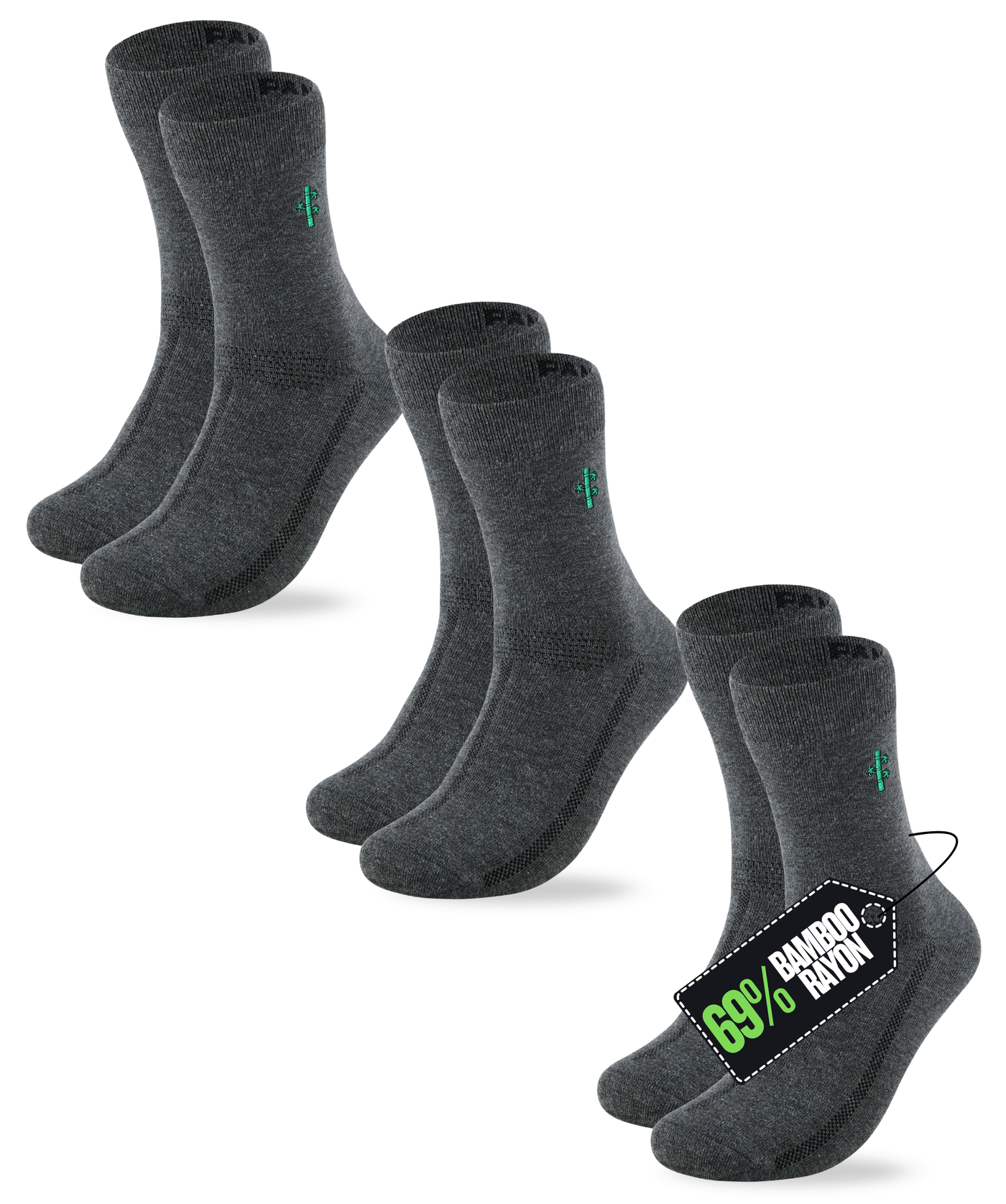Bamboo Dress Socks Panda Food