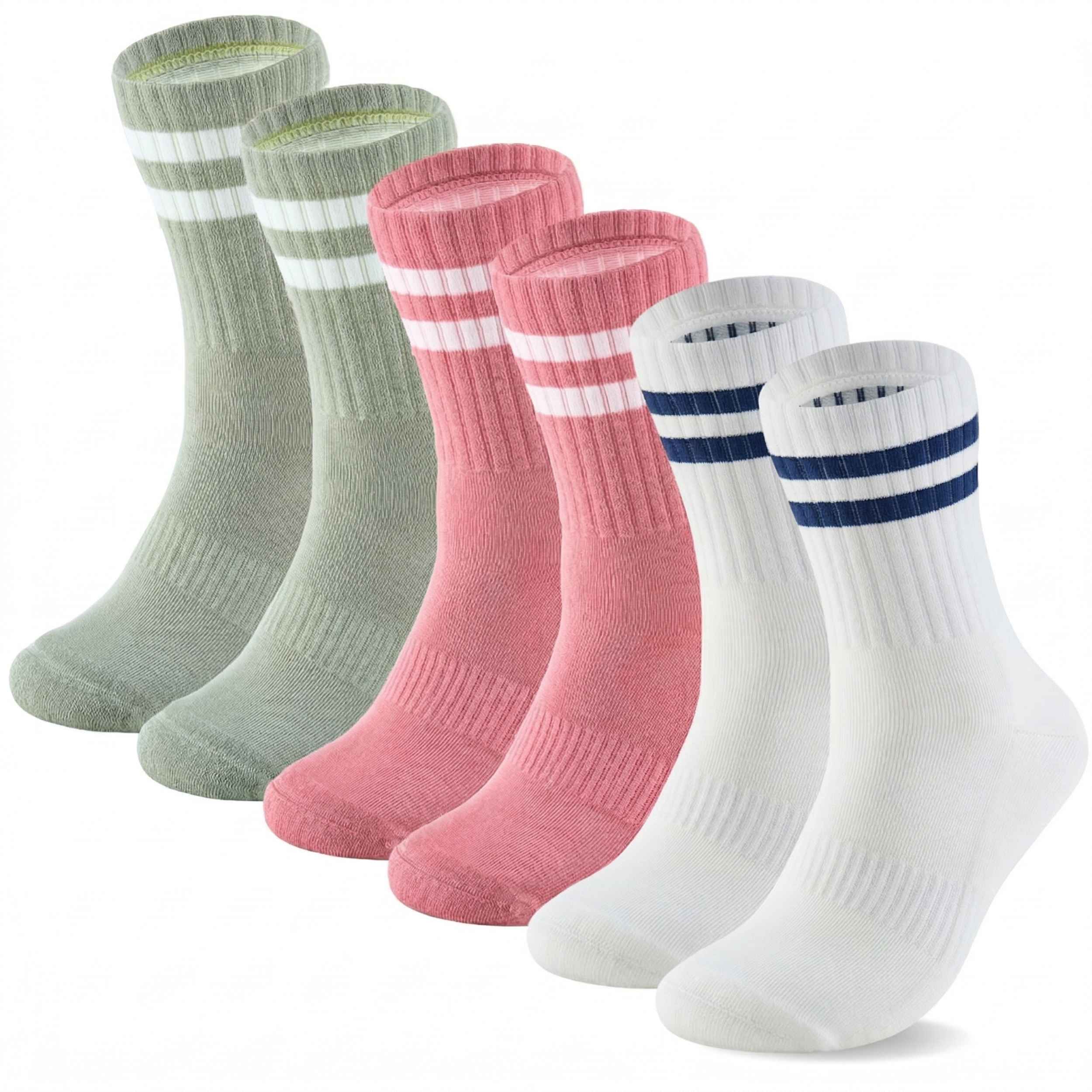 Bamboo Crew Socks Panda Food