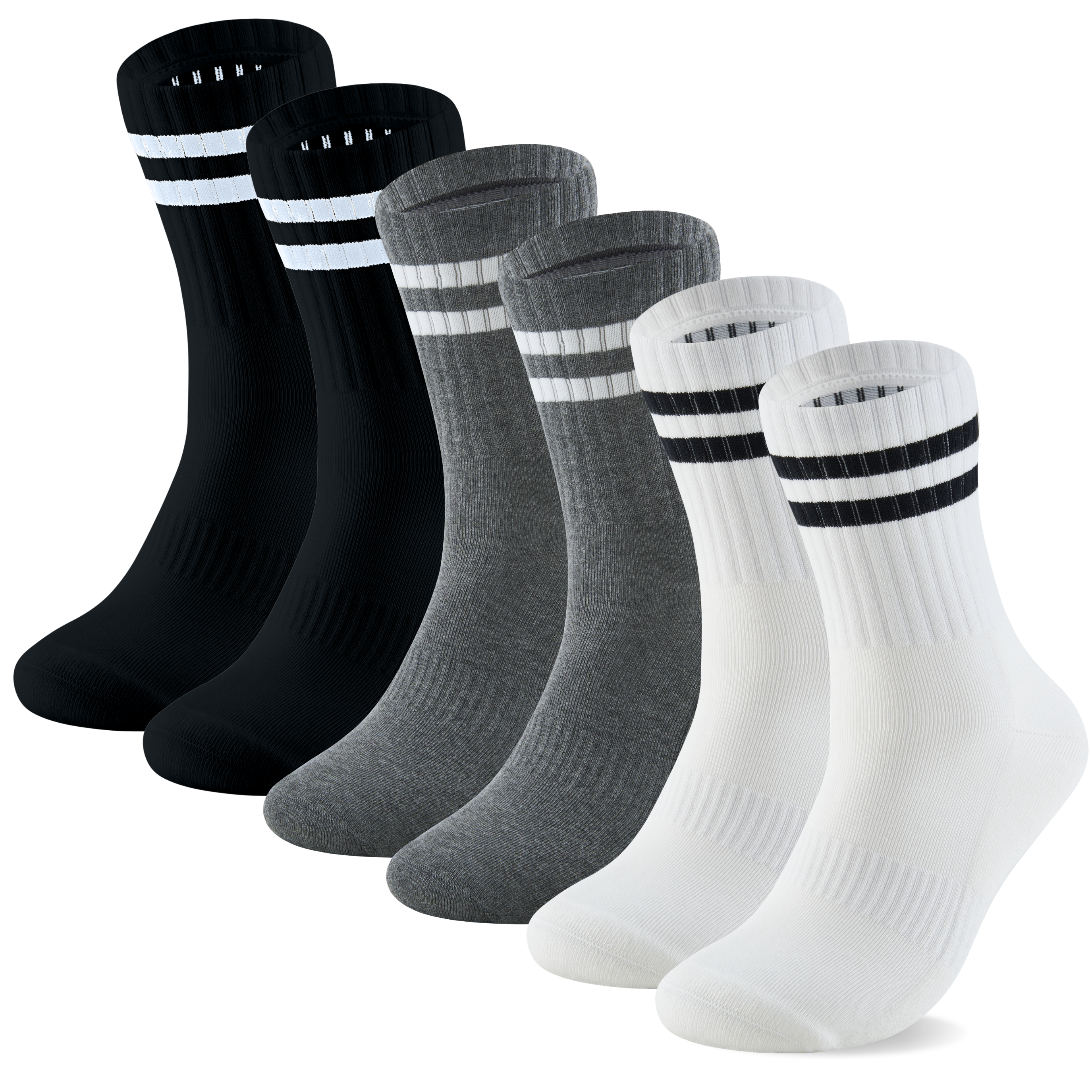 Bamboo Crew Socks Panda Food