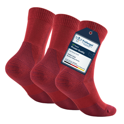 Bamboo Walking and Hiking Socks, 3 pairs · UK 4-8 | USA 6-10 · Ember