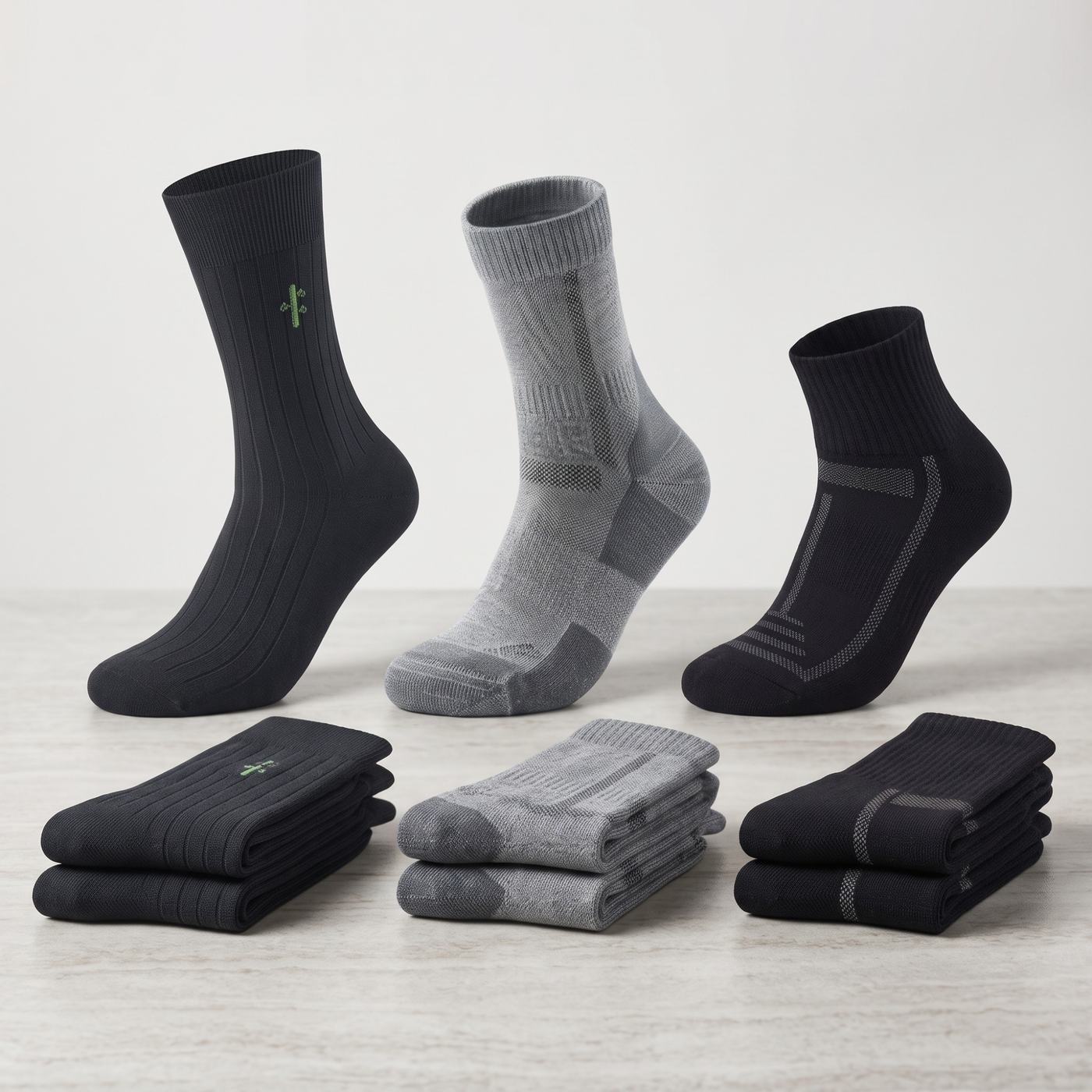Every Step of the Way — 9 Pairs of Bamboo Socks | UK 7-11 Panda Food