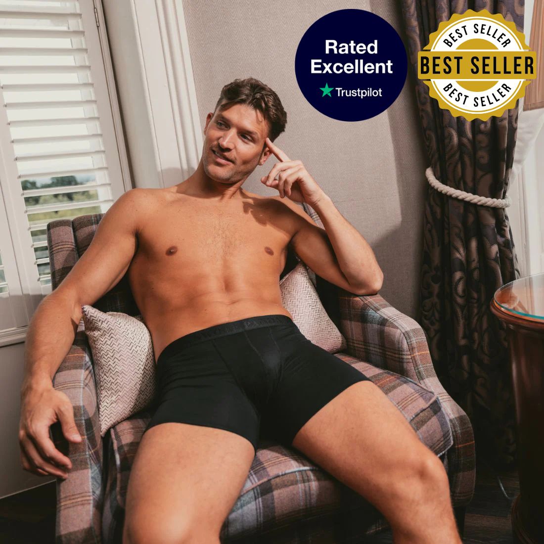 Bamboo Boxers, Perfected for Comfort Swole Panda