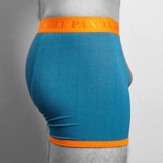 Bamboo Boxers - Blue Herringbone | Panda Food