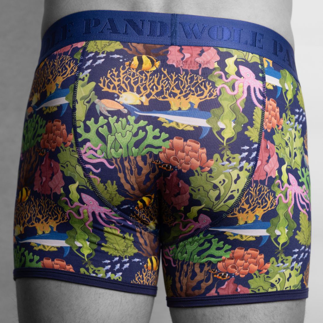 Bamboo Boxers - Marine - Panda Food Bamboo Socks
