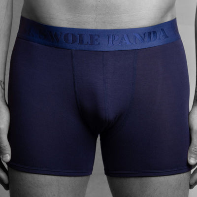 Bamboo Boxers - Navy | Panda Food