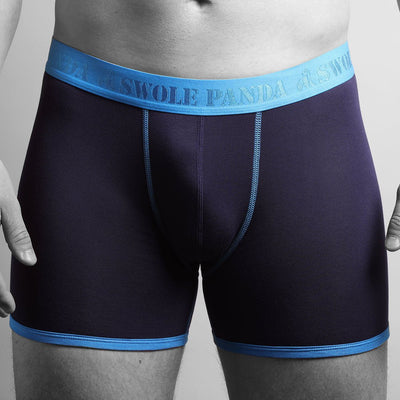 Bamboo Boxers - Navy / Blue Band | Panda Food