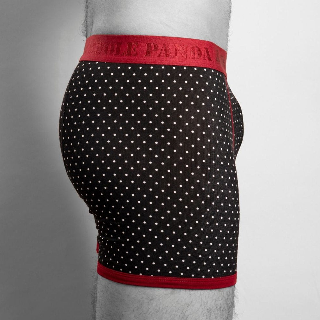 Bamboo Boxers - White Dots - Panda Food Bamboo Socks