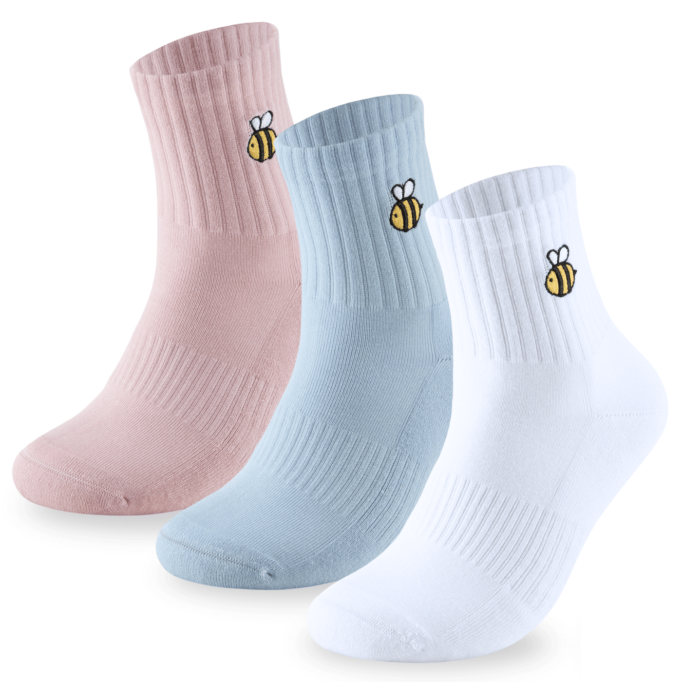 Bamboo Embroidered Animal Socks - Panda Food Bamboo Socks