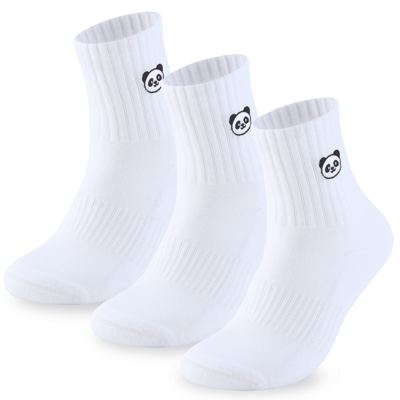 Bamboo Embroidered Animal Socks - Panda Food Bamboo Socks