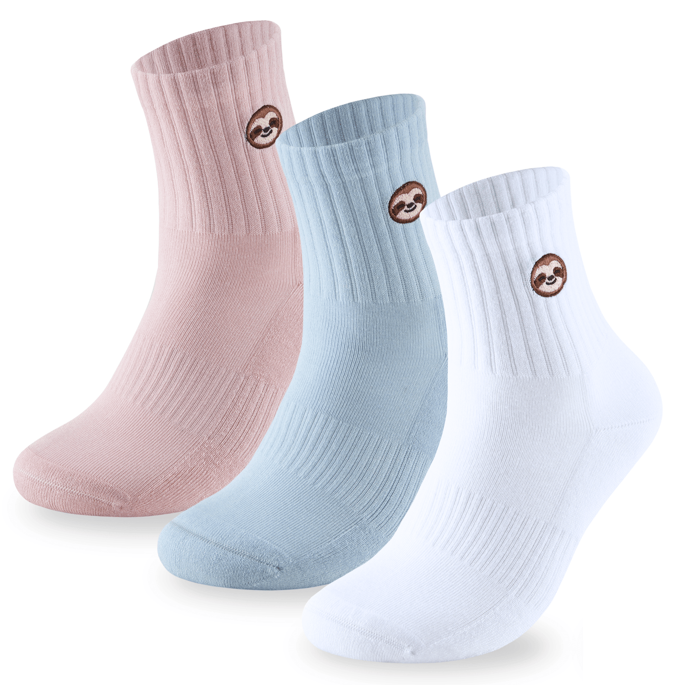 Bamboo Embroidered Animal Socks - Panda Food Bamboo Socks