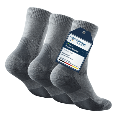 Bamboo Walking and Hiking Socks, 3 pairs · UK 7-12 | USA 8-13 · Slate
