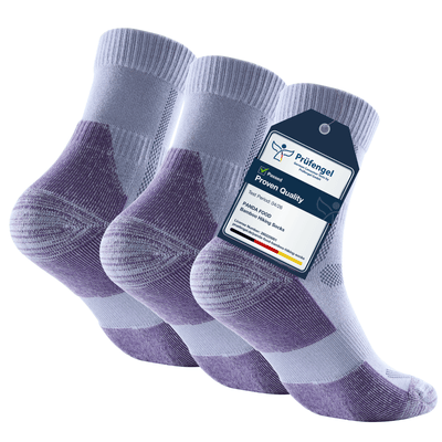 Bamboo Walking and Hiking Socks, 3 pairs · UK 4-8 | USA 6-10 · Lavender