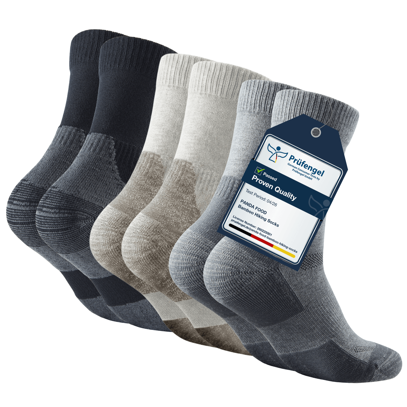Bamboo Hiking Socks - Panda Food Bamboo Socks