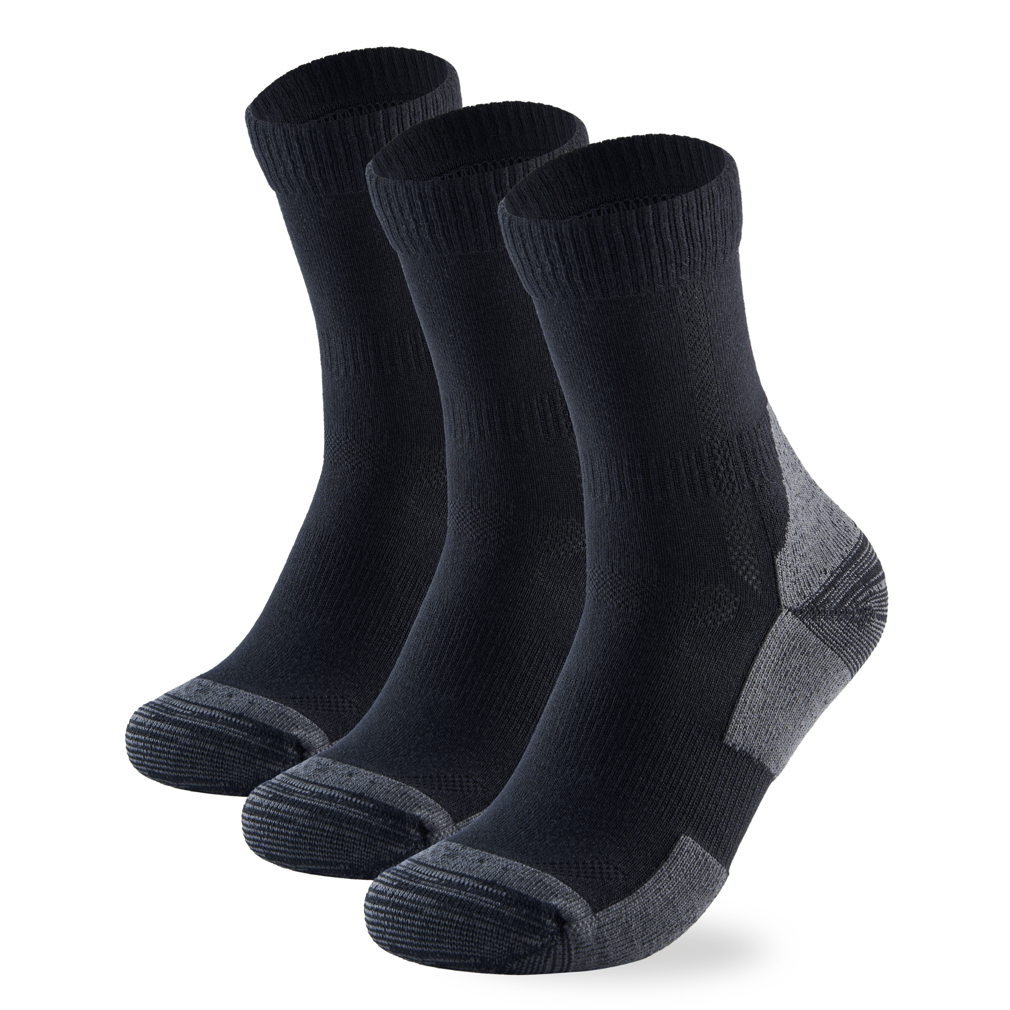 Bamboo Outdoor Walking Hiking Socks - 3 Pairs - Panda Food Bamboo Socks