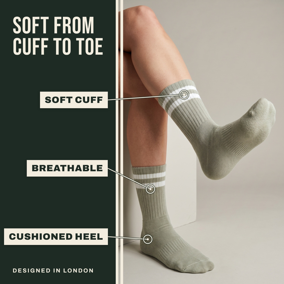 Soft from cuff to toe