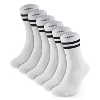 Panda Food bamboo crew socks, 3 pairs, Ivory