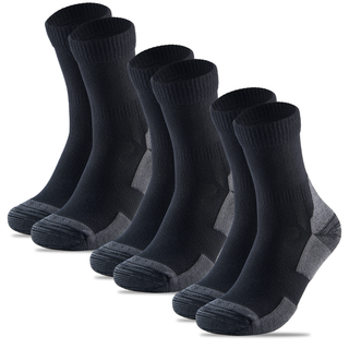 Panda Food bamboo walking socks, 3 pairs, Charcoal