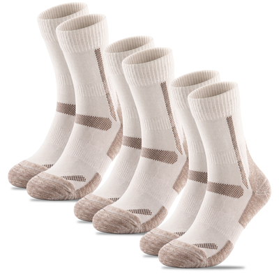 Bamboo Walking and Hiking Socks, 3 pairs · UK 4-8 | USA 6-10 · Desert