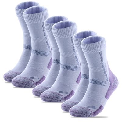 Bamboo Walking and Hiking Socks, 3 pairs · UK 4-8 | USA 6-10 · Lavender