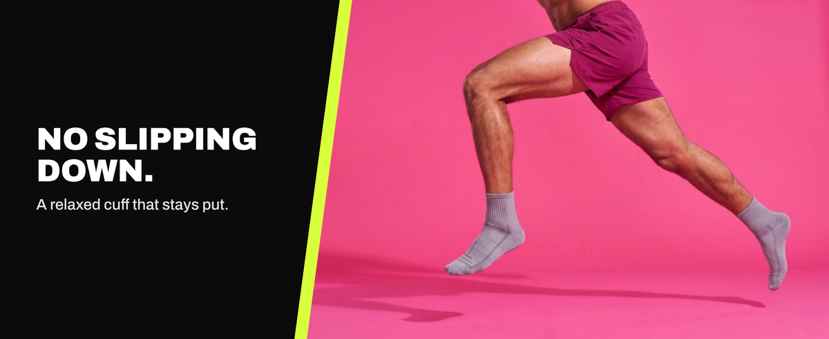 Easy ankles. A relaxed cuff that stays put.