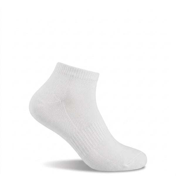 Bamboo Ankle Socks, White