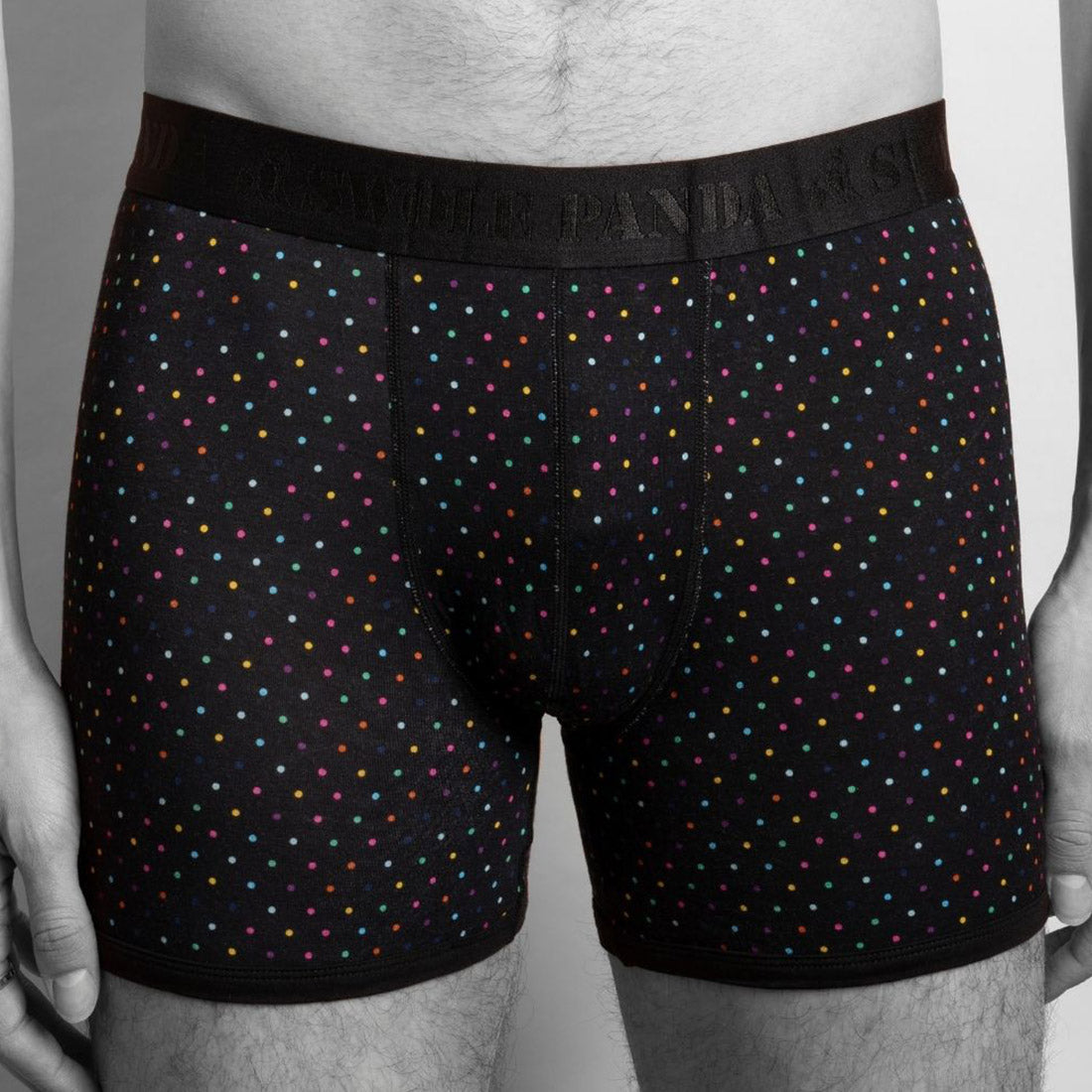 Bamboo Boxers - Multi-Coloured Dots Swole Panda