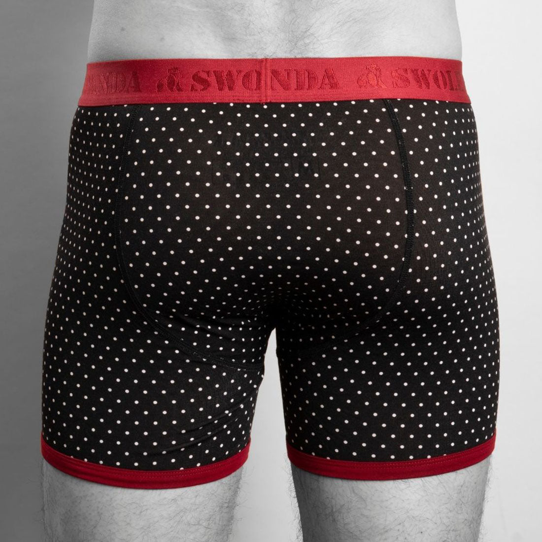 Bamboo Boxers - White Dots Swole Panda